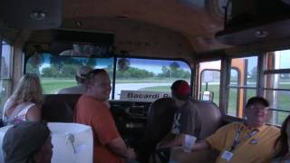 preview picture of video 'Hot laps in the Bacardi Bus around Motorsports Park Hastings'