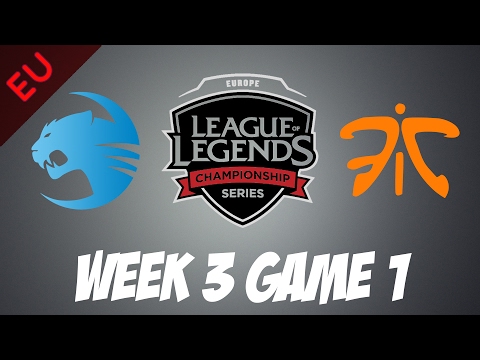 ROCCAT vs Fnatic | Game 1 | HIGHLIGHTS | EU LCS W3D3 2017 Spring split