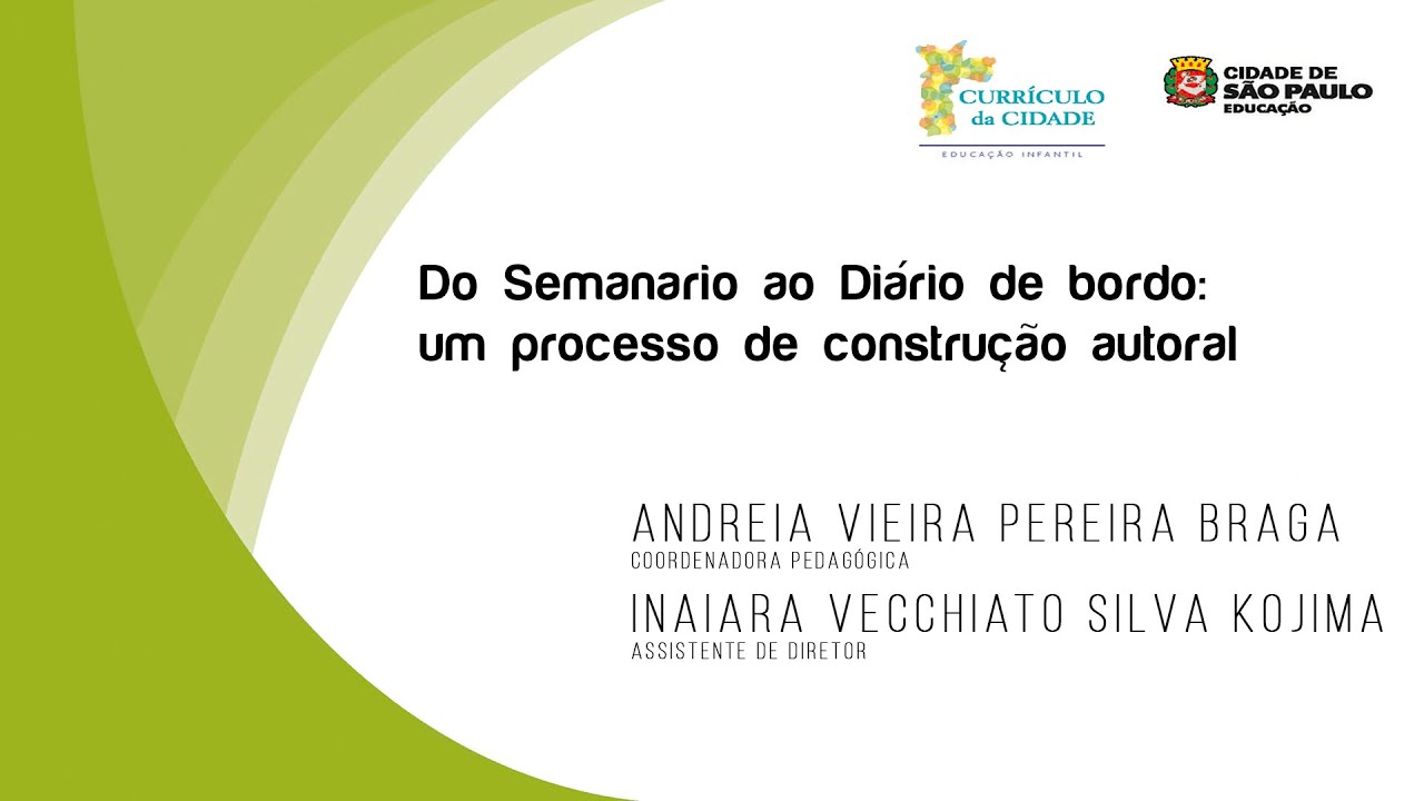 II JORNADA PEDAGÓGICA DA EDUCAÇÃO INFANTIL - RELATO DE PRÁTICA EMEI PROF. CARLOS HUMBERTO VOLPON
