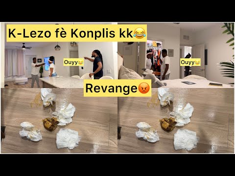 The guy I pranked on K-Lezo came out and got behind me, K-Lezo did shit in the house, he got reve...
