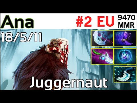 Ana (OG Dota2) -|- Juggernaut -|- HIGHLIGHTS 9470 MMR, Rank#2 europe