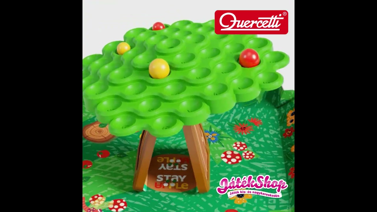 Quercetti: Stay Apple billegő almafa ügyességi játék videó