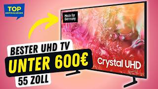 Bester 55 Zoll Fernseher unter 600€!? Samsung Crystal DU7179 TV Kaufberatung