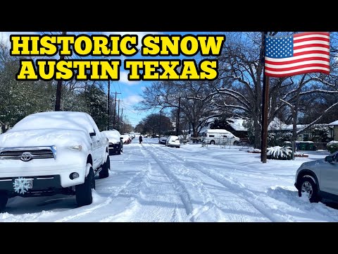 Texas Snow 2021 - Historic Snow in Texas Winter storm Warning first time in History