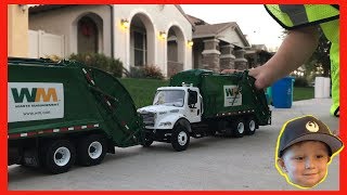 Roman&#39;s Waste Management Toy Garbage Truck Play Day