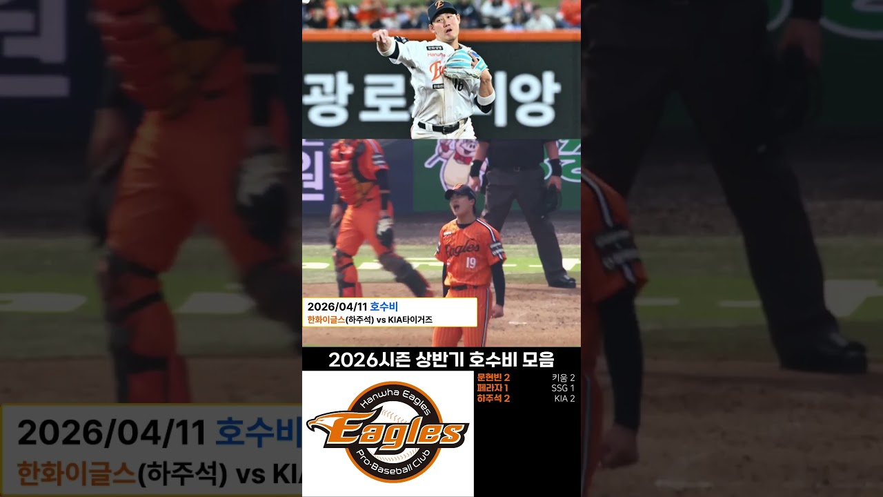 2026 한화 수비… 이게 다 잡힌다고? 역대급 호수비 모음 #KBO #프로야구 #야구쇼츠 #한화이글스 #한화 #호수비 #프로야구하이라이트 #수비 #야구 #쇼츠 #이글스