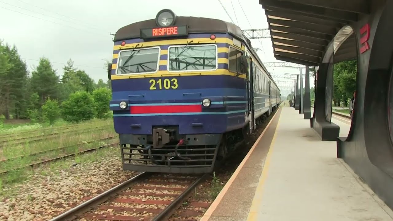 Электропоезд ЭР2-1293 на ст. Вазалемма / ER2-1293 EMU at Vasalemma station