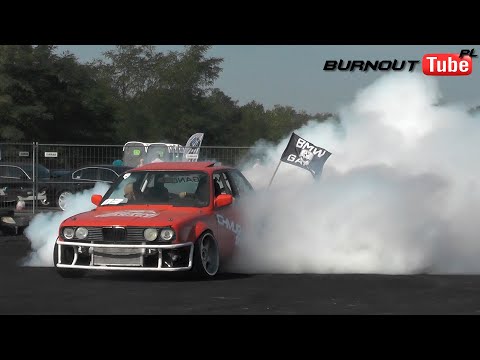 Eliminacje pokazu mocy klasa PRO - BMW E30 4.0 V8 "CHMUR" - 24 Ogólnopolski Zlot BMW Toruń 2022