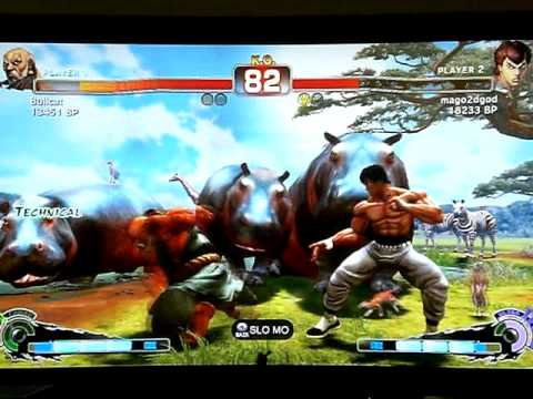 Bullcat [Gouken] vs Mago [Fei] SUPER STREET FIGHTER 4 - Japanese Online Ranked Matches