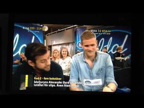 Pär Lernström sjunger "Ner till juryn" med André Åhl Persson (piano). Idol 2014, improvisation.