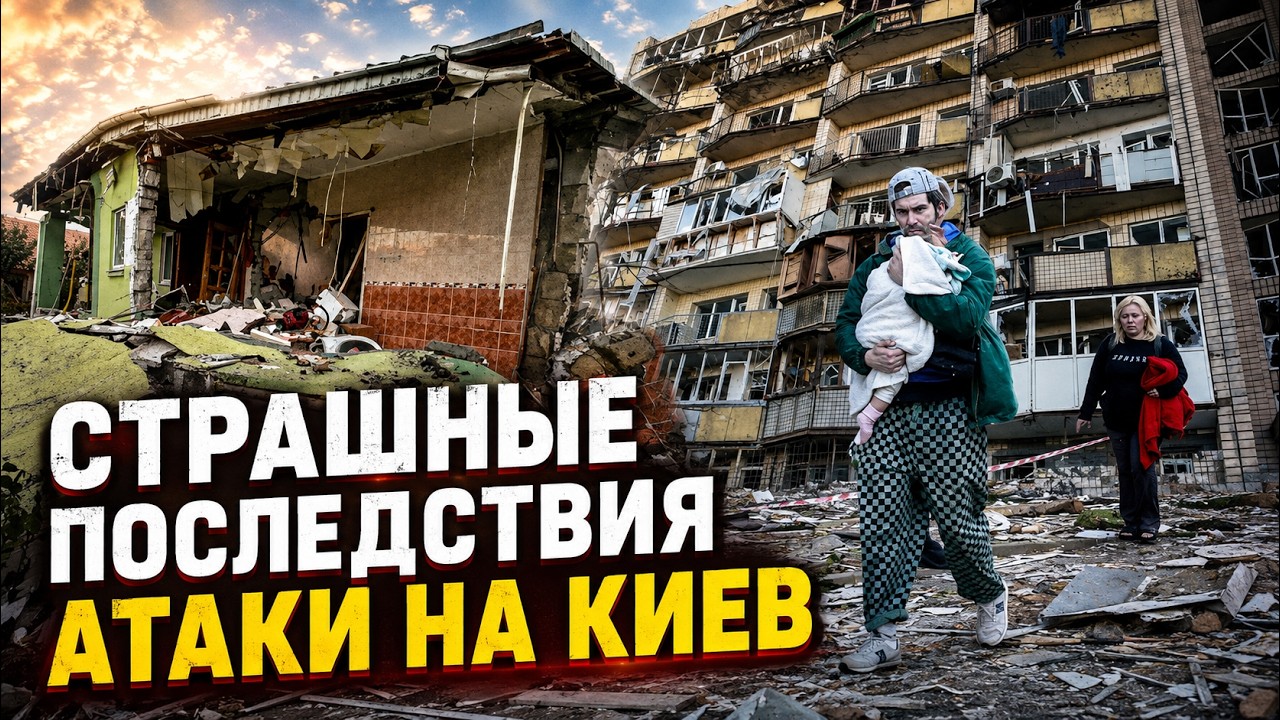 КИЕВ ПОСЛЕ МАСИРОВАННОГО УДАРА! 15 погибших, 20 поврежденных домов и разбор за?