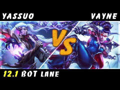 YASSUO - Yasuo vs Vayne ADC Patch 12.1 - Yasuo Gameplay