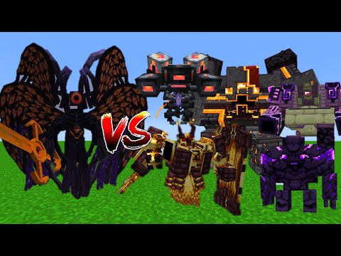 Day Stalker VS L_Ender's Cataclysm Bosses - Minecraft Mob Battle