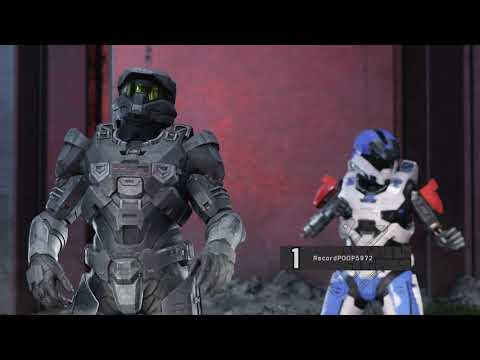 Halo Infinite Multiplayer - Big Team Slayer on Deadlock Map: 10 Kills, Power Weapon Kills Gameplay