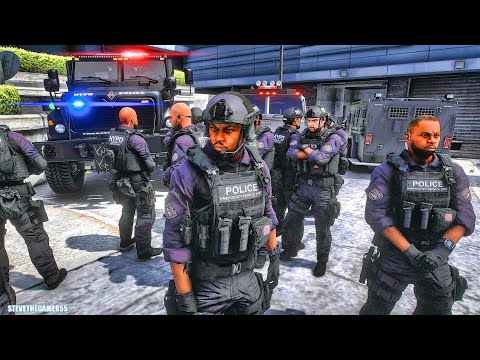 Playing GTA 5 As A POLICE OFFICER SWAT| NYPD|| GTA 5 Lspdfr Mod| 4K