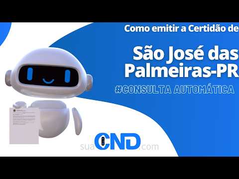 Como emitir a certidão negativa de São José das Palmeiras-PR em apenas 2 minuto! :)