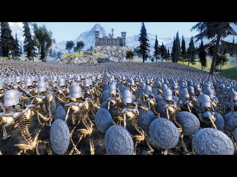SKELETON WARRIORS LAY SIEGE TO OGRE CASTLE  - UEBS - Ultimate Epic Battle Simulator