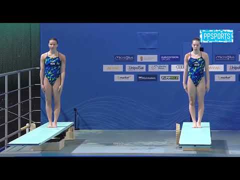 Uliana Klueva  - Vitaliia Koroleva l Synchronized 3m Springboard  Diving Highlights