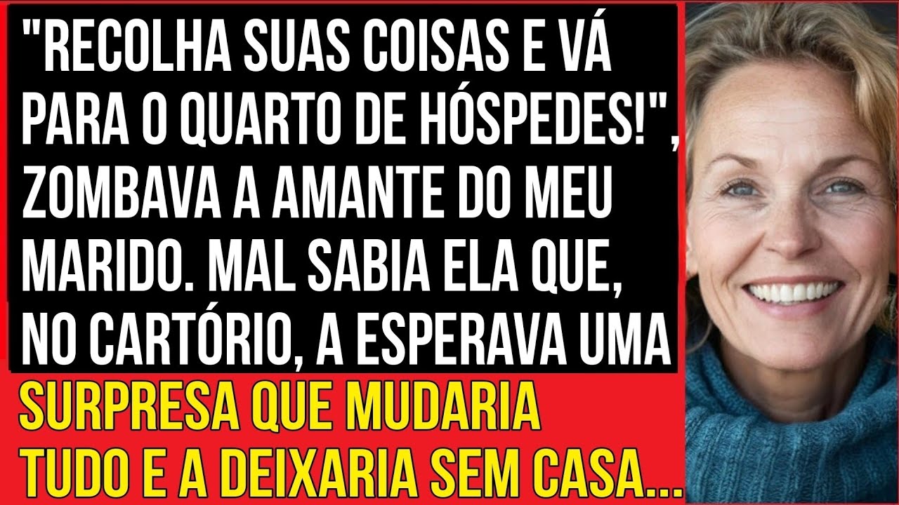 Vá para o quarto de hóspedes", zombava a amante do marido. Mas no cartório, seu grito de...