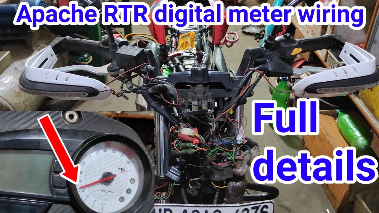 Watch video Apache rtr 180 digital meter not working | apache neutral light problem Now Apache rtr 180 digital meter not working | apache neutral light problem