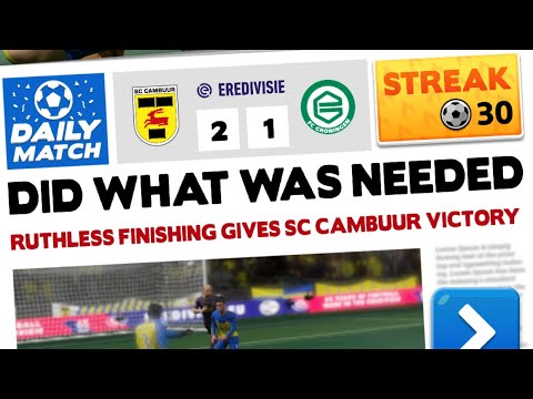 30 Streak - Score! Hero 2022 - SC Cambuur - FC Groningen
