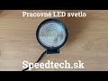LED pracovné svetlo - 44x 3W LED / 10-30V / ECE R10 (ø115x130x38mm) - Video Youtube