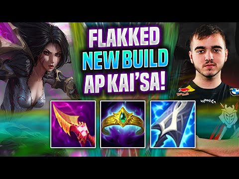 FLAKKED TRIES NEW KAI'SA AP BUILD! - G2 Flakked Plays Kai'sa ADC vs Lux! | Preseason 2022