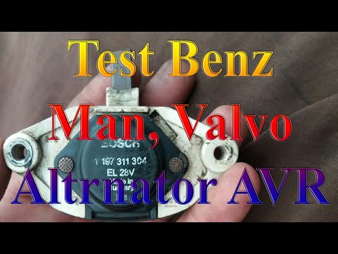 Benz | Valvo | Man truck's alternator AvR test .mp4