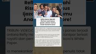 Refly Harun Semprot Rismon Sianipar soal Kasus Ijazah Palsu Jokowi: Kamu Anak Kemarin Sore