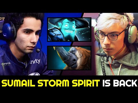 SUMAIL back to Signature Storm Spirit — Mid vs GUNNAR 7.27 Dota 2