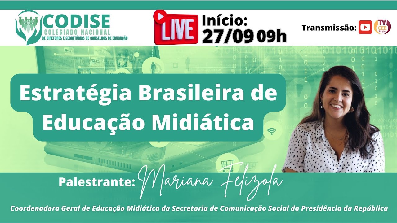 Live CODISE:  "Estratégia Brasileira de Educação Midiática"
