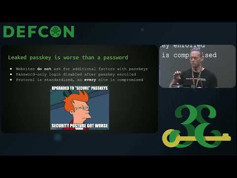 DEF CON 33 - Your Passkey is Weak: Phishing the Unphishable - Chad Spensky, Ph D