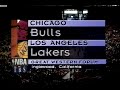NBA On TBS Bulls Lakers February 1997
