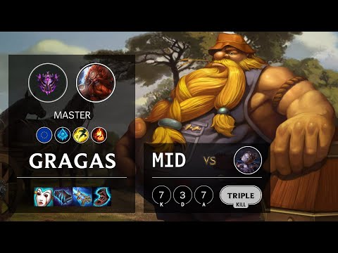 Gragas Mid vs Orianna - EUNE Master Patch 10.13