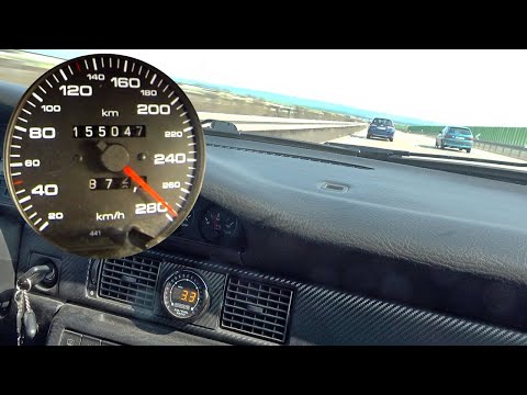700HP Audi 200 2.2 20V Turbo Quattro - Autobahn Top Speed Run - POV Acceleration