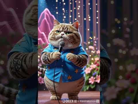 Rockstar Cat Stuns the Crowd! 🎤🐾