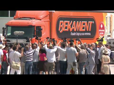 Otvaranje fabrike građevinskog stiropora - Bekament, Aranđelovac