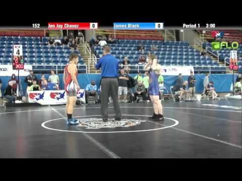 Junior 152 - Jon Jay Chavez (Idaho) vs. James Black (New York)