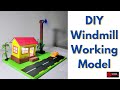 How To Make A Working Model Of Windmill Or Wind Turbine School Project Science School Project