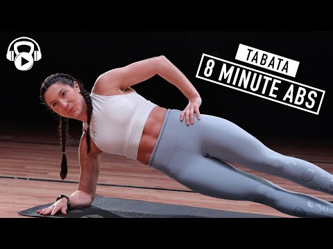 8 Minute Abs | Tabata | 16 Core Exercises | No Repeat