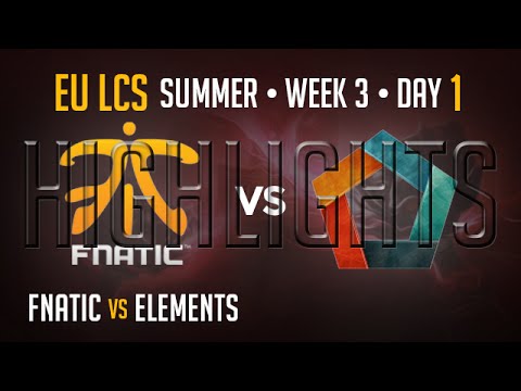 Fnatic vs Elements (Froggen Ekko) HIGHLIGHTS Week 3 EU LCS Summer Split 2015 S5 FNC vs EL W3