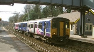 preview picture of video 'Half an Hour at (23) - Garswood Station 15.3.2014 St Helens Wigan Class 142 150 156'