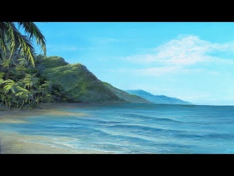 Tropical Beach | Paint with Kevin ®