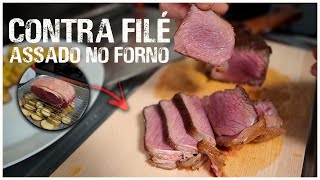 Contra file assado no forno  - Serjão jp