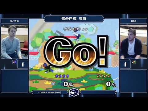 S@PS 53 Melee Singles - Slypig (Blue Falco) vs Dog (Falco) - Losers Semis