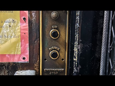 Amazing 1930’s Otis Deadman’s Controll Manually Controlled Traction Freight Elevator In WNY NJ