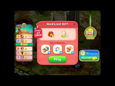 Gardenscapes Level 2677