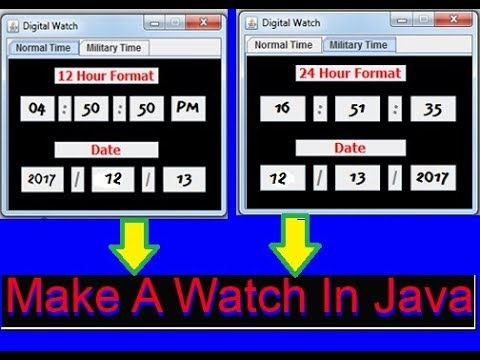 Java Programming 2017 Make A Digital Clock 1