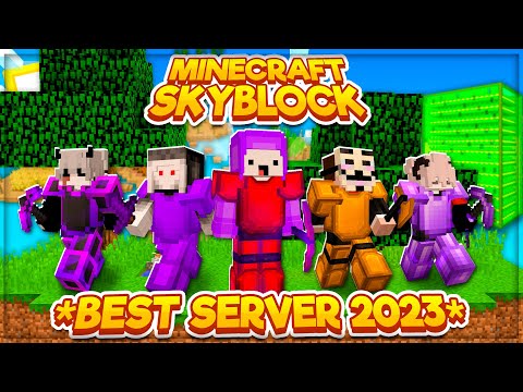 (NEW) TOP 3 SKYBLOCK SERVERS! *2023 EDITION* | 1.8- 1.19+ New Minecraft skyblock servers!