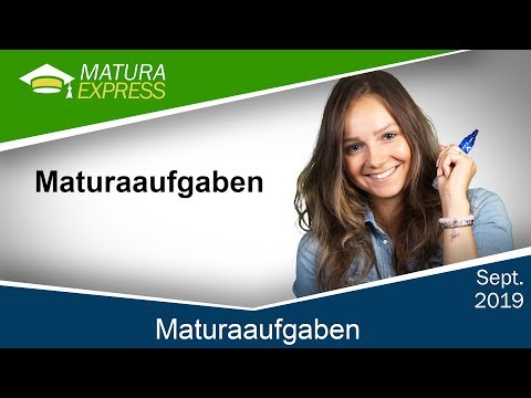 Maturaaufgaben - Zentralmatura Mathematik September 2019 #31